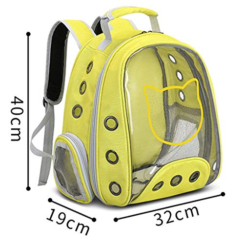 Fashion Mochila Pet Espacial CAPSULA out Mochila Transparente Perro Pequeño Perro Pequeño Gato Llevar Bolsa Otoño e Invierno (Color : E)