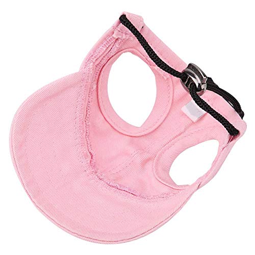 Fdit Gorra de béisbol para mascotas, perro, gato, para exteriores, con tiras ajustables, para verano, viajes, deportes, paquete múltiple, color rosa