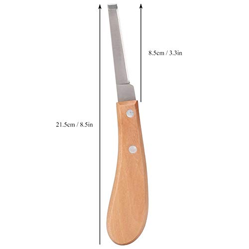 Fdit Herramienta de Corte de Cuchilla Recta para pezuña de Caballo Herramienta de Corte de Cuchilla para pezuña de Acero al Carbono para Uso de Ganado Vacuno(2#)