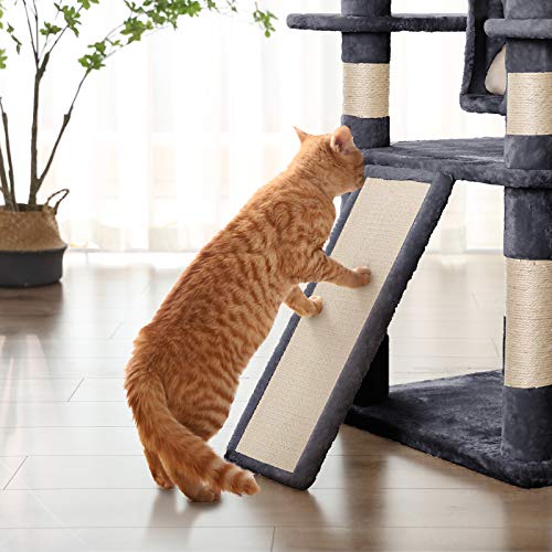 FEANDREA Árbol para Gatos Grande, 172 cm, Gris Ahumado PCT18GYZ