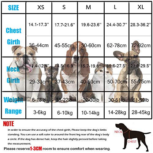 Feimax Arnés para Perro Mediano Grande Antitirones Ajustable Reflectante Arnes Pecho para Perros Pequeño Duradero Chaleco Acolchado Malla Suave Transpirable para Entrenamiento Correr