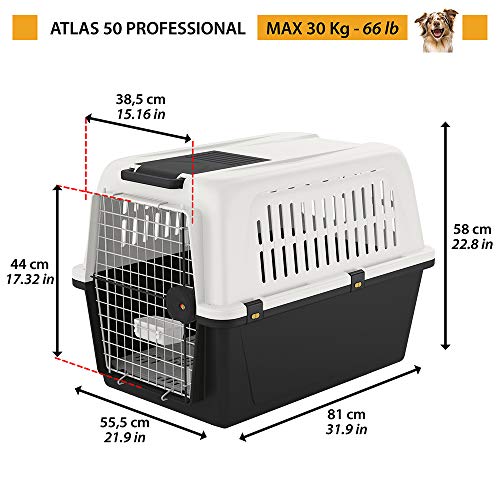 Ferplast Atlas 50 Professional -Transportín para Perros De Talla Media-Grande
