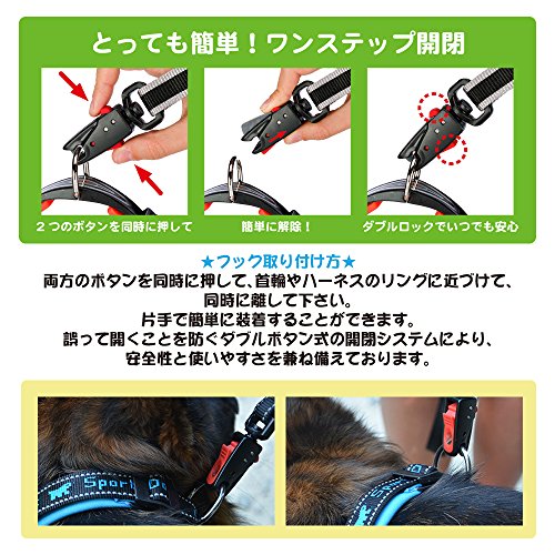 Ferplast - Correa para Perros Daytona Gummy Matic, Negro