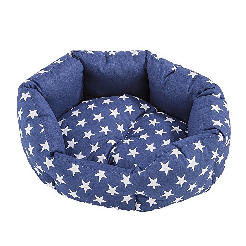 Ferplast Domino 60 - Cama para Gatos y Perros, algodón, 60 x 46 x 20 cm, Color Morado
