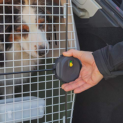 Ferplast Transportín para Perros de Talla Grande Atlas 50 Classic, con comedero, Puerta de Acero plastificado, Sistema de Cierre de Seguridad, Rejillas de ventilación, 55,5 x 81 x h 58 cm Verde