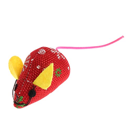 Forgun 5pcs Gato Juguetes Navidad Ratón Catnip Mascotas Gatito Teaser Interactivo Divertido Suministro