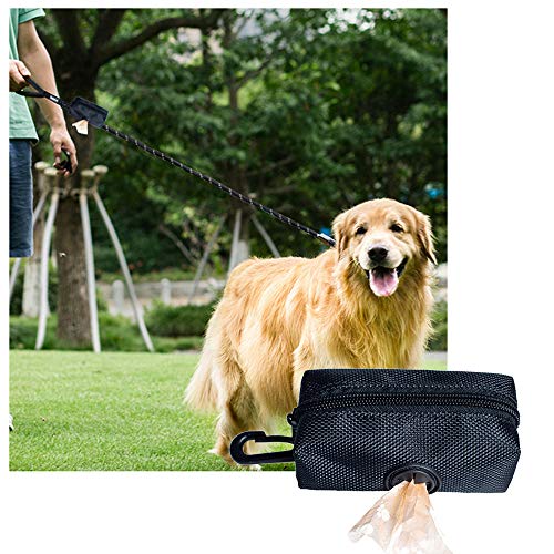 FreeLeben Bolsa de Caca de Perro de Tela Oxford Bolsa de Caca de Mascota Bolsa de Almacenamiento Portátil Al Aire Libre de Usos Múltiples Dispensador de Bolsas de Basura para Mascotas