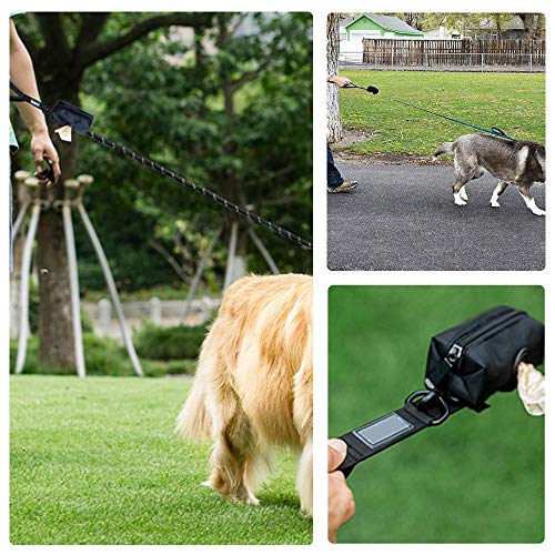 FreeLeben Bolsa de Caca de Perro de Tela Oxford Bolsa de Caca de Mascota Bolsa de Almacenamiento Portátil Al Aire Libre de Usos Múltiples Dispensador de Bolsas de Basura para Mascotas