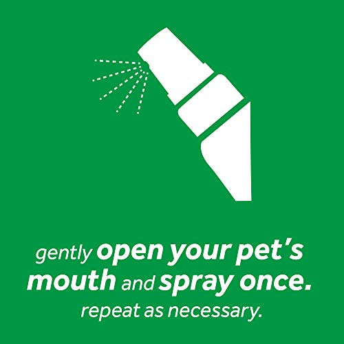 Fresh Breath de TropiClean Spray de Cuidado Bucal para Perros - No Requiere Cepillado - Vainilla y menta, 118 ml