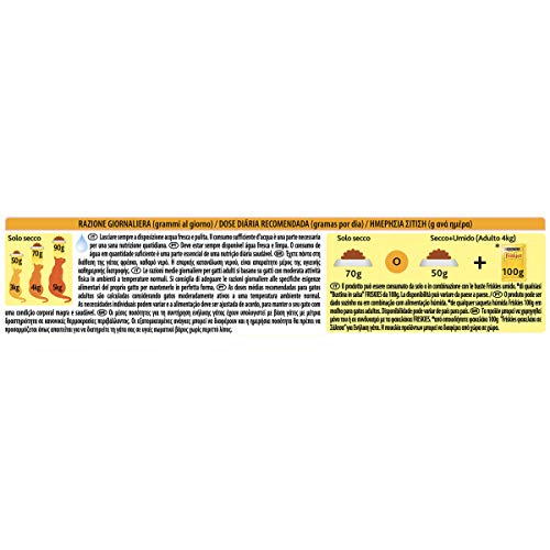 Friskies Crock & Soft - Pienso para Gatos con Carne de Res, Pollo y Verduras, 375 g, Paquete de 12 Unidades