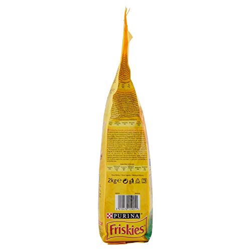Friskies - Pienso para Gatos con Conejo, Pollo y Verduras añadidas, 2 kg