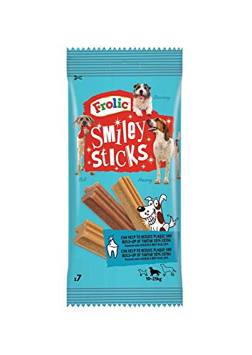 Frolic Bolsitas de Smiley Sticks para Perros (Pack de 10 x 175g)