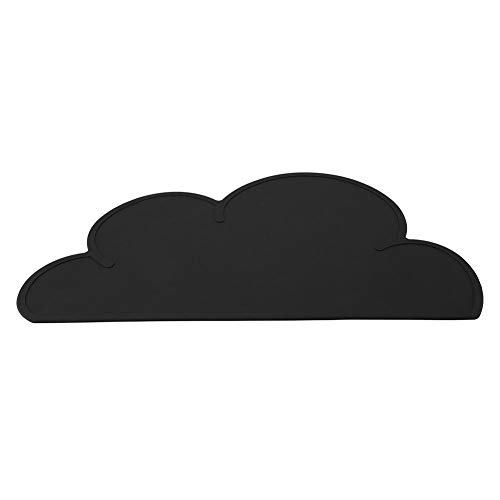 FTVOGUE Impermeable Lindo Forma de Nube Aumento del Borde Alimento para Mascotas Plato Cuenco Estera Cachorro de Perro Comida de Silicona Agua Agua Mantel(02)