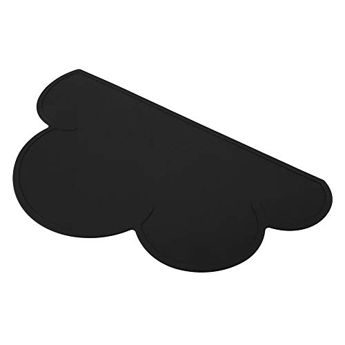 FTVOGUE Impermeable Lindo Forma de Nube Aumento del Borde Alimento para Mascotas Plato Cuenco Estera Cachorro de Perro Comida de Silicona Agua Agua Mantel(02)