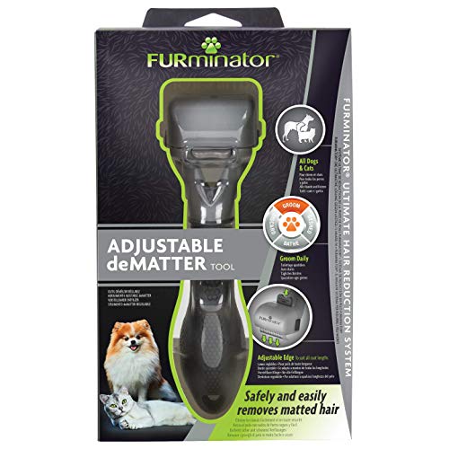 FURminator Dematter para perros y gatos elimina el pelo apelmazado con seguridad y facilidad