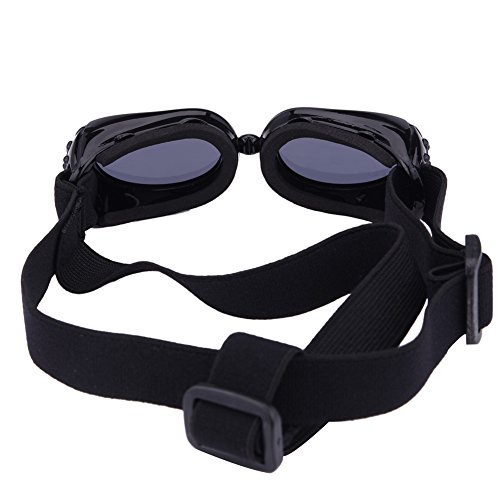 Gafas de sol para mascotas, con protección UV, impermeables, cortavientos y con efecto antivaho para mascotas pequeñas