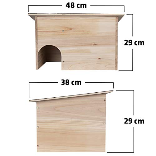 Gardigo 90568 - Casa de Madera para Erizos; Entrada Laberinto