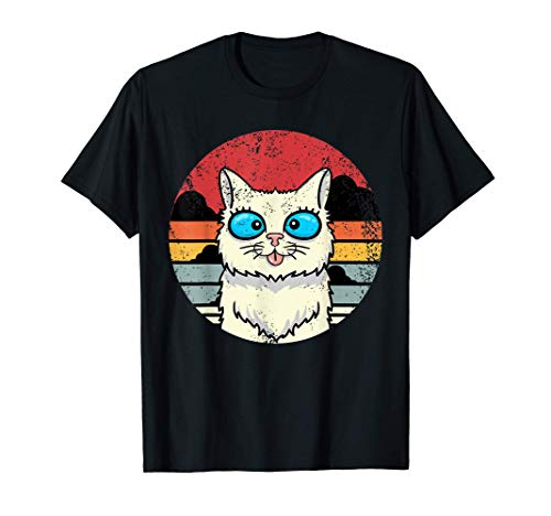 Gato Loco Gato Vintage Gatos Retro Camiseta