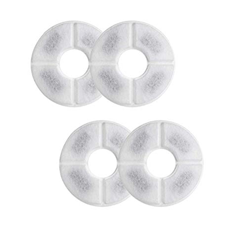 Gcroet Dispensador De Agua para Perros Y Gatos Luces LED Fuente para Mascotas Dispensador De Agua EléCtrico para El Hogar AutomáTico (4 Filtros) 1 Pieza