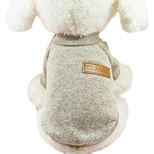 GFFGA Ropa para Perros Perrito Caliente de Dos piernas Pelea de Lana de Peluche suéter para Gatos Ropa para Mascotas Ropa para Gatos одежда для собак-White, XS, China
