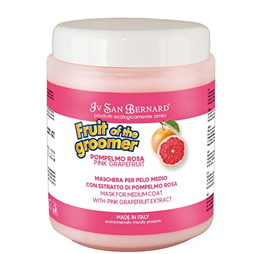 Global Máscara para Perros | Fruit of The Groomer Pek máscara Intense | Máscara Pomelo Rosa 1 litro