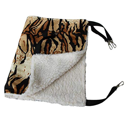 GODGETS Gatito Gato Mascota Hurón Lunares Cama Colgante Hamaca Cálida Fleece Soft Basket Pad Cradle,Tiger,35 * 35CM