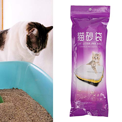 Goick Bolsa de Arena Gatos: Bandeja Gatos Arena fácil de Usar con diseño de cordón y Material espesante(L)