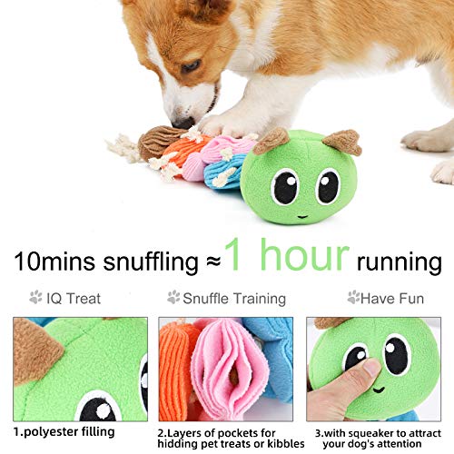 Gojiny Juguete de Rompecabezas de Perro Juguete de Snuffling para Perro Juguete de Peluche Golosinas para Mascotas Juguete de Entrenamiento para Nariz