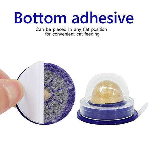 Gonow Cat Snack Energy Ball Cat Mint Ball Nutrición sólida Azúcar Limpieza Dientes Digestión Lamer Escupir Pelo de Gato