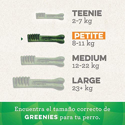 Greenies Snack Dental Grain free Petite para perros de 7kg a 11kg (Pack de 6 x 170g)