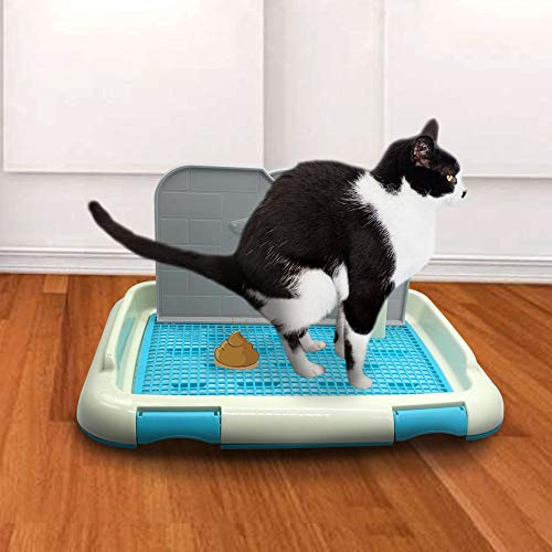 GSDJU Pet Dog Cat Training Toilet Tray Mat Indoor Lattice Puppy Potty Bedpan Pee Pad Dog Accessories For Small Dogs Cats Pet Products