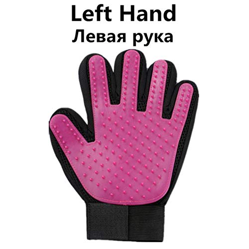 Guante para mascotas Guante de aseo para gatos Cepillo para el cabello de gato Guantes para deshidratación Peine para perros para gatos Baño Cepillo de masaje limpio para depilación, 1 PC