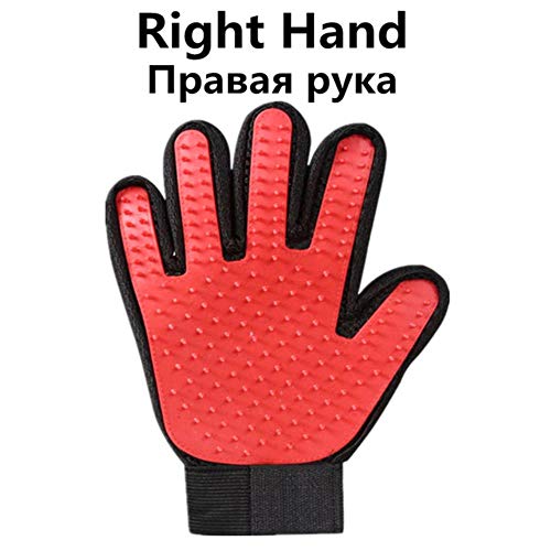 Guante para mascotas Guante de aseo para gatos Cepillo para el cabello de gato Guantes para deshidratación Peine para perros para gatos Baño Cepillo de masaje limpio para depilación, 1 PC
