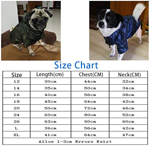 Gulunmun Chubasqueros para Perros Impermeable De Camuflaje para Perros Grandes Ropa Impermeable para Perros Pequeños Grandes con Capucha Rain Cloak-2_XL