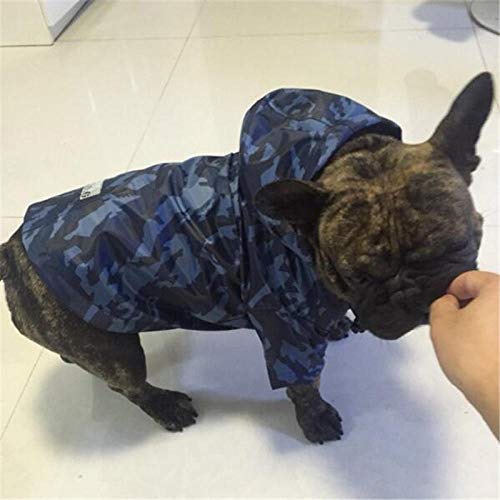 Gulunmun Chubasqueros para Perros Impermeable De Camuflaje para Perros Grandes Ropa Impermeable para Perros Pequeños Grandes con Capucha Rain Cloak-2_XL