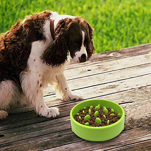 GWL Cuenco de Lenta Alimentación para Perros, Slow Eating Dog Bowl, Tazón de Antideslizante Interactivo Saludable Alimentador para Evitar el Ahogo y Comer Demasiado para Perros y Gatos (Rosado)