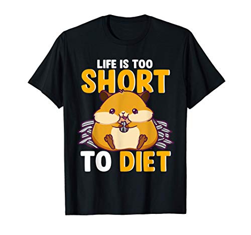 Hámster Kawaii Gordo Regordete Obeso Broma de dieta Camiseta