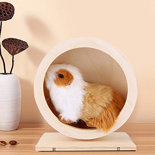 Hamster Running Toy, Rueda de Ejercicios de Madera para Hamster Running Wheel Juguetes de Masticar de Madera Rest House Nest Play Juguete para jerbos Chinchillas Erizos Ratones Otros(M)