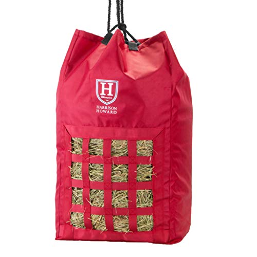 Harrison Howard - Bolsa de alimentación lenta (tela Oxford 1680D, gran capacidad, para caballo, color rojo escarlata