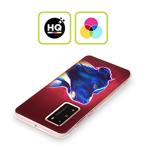 Head Case Designs Oficial DawgArt Border Collie Perros 2 Carcasa de Gel de Silicona Compatible con Huawei P40