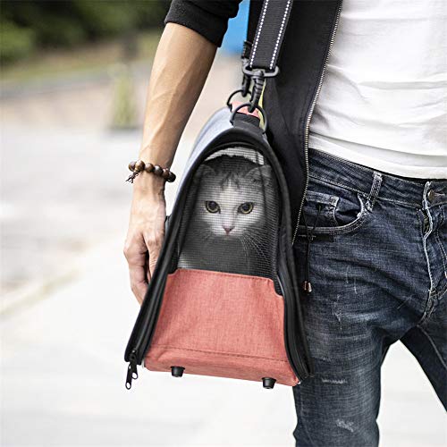 HEELPPO Transportin Perro Pequeño Transportin para Gatos Transportin Gatos Transportin Gato Transportin Perro Mediano Trasportines Perro Mochila Gato Mochilas para Gatos Orange