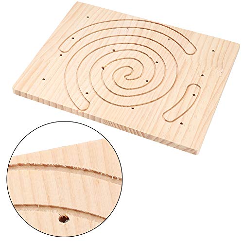 Hffheer Tablero para rascar Garras, hámster para Mascotas, Conejo, Tablero para rascar con Garras de Madera, para Mascotas, Animales pequeños, Tablero de Madera para pulir, para jaulas