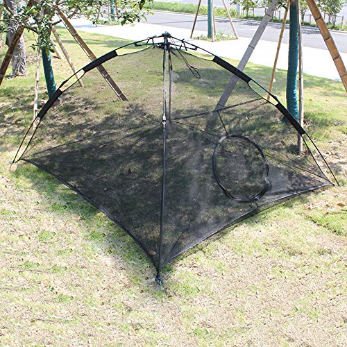 Hi Suyi - Jaula de tienda de campaña de gato, portátil, saltable al aire libre, valla casa, animal familiar, cálido, nailon, para patio, exterior, color negro