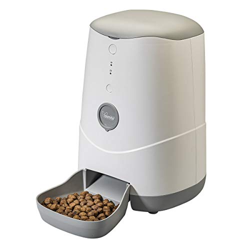 HI.Pet Distribuidor Inteligente Wi-Fi de Croquetas para Animales PDE3S, Dispensador Automático para Perros y Gatos Compatible con iOS y Android, de 1 a 12 Porciones para Cada Comida (de 10 g a 120 g)