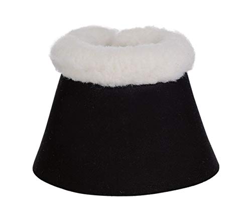 HKM 85869100.0652 Comfort - Campanas para Caballo, con Acolchado, Color Negro