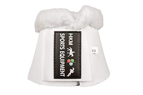 HKM 85869100.0652 Comfort - Campanas para Caballo, con Acolchado, Color Negro