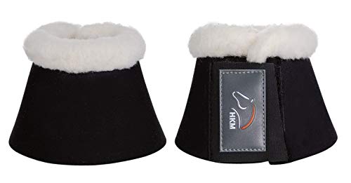 HKM 85869100.0652 Comfort - Campanas para Caballo, con Acolchado, Color Negro