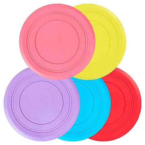 HNBD Entrenamiento De Perros Lanza Salsa Voladora Juguetes De Silicona Suave Mascota Frisbee 18cm/Un