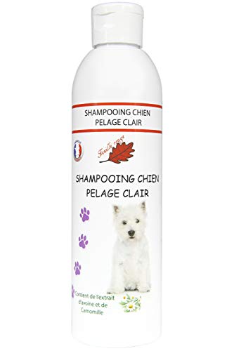 Hoja roja Champú Pelage Claro/Pelo para Perro, Blanco