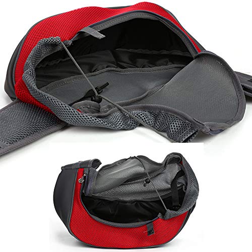 Homieco Mochila de Perros Gatos, Bolsa de Mensajero para Mascotas, Bolsos para Mascotas Transportín para Perros Gatos, Mochila de Hombro del Perro para Viajes, Bicicleta, Senderismo, Compras